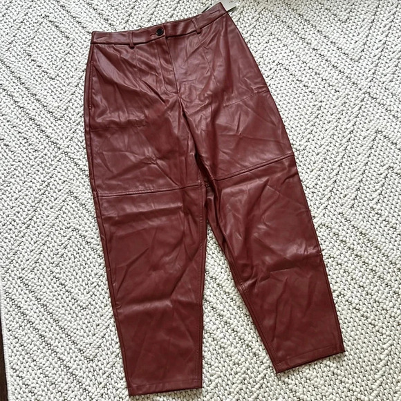 Worthington Pants - NWT Worthington Leather Pants | Faux Leather Pants | Red Leather Pants | Leather
